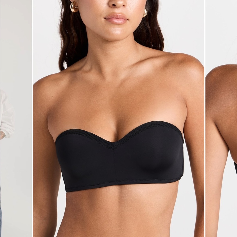 Lively No Wire Strapless Bra in Black 34DD